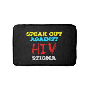 Kampf gegen HIV-Stigma - Aids-Bewusstsein Badematte