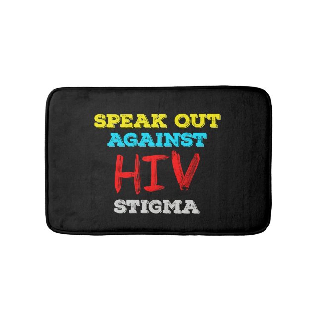Kampf gegen HIV-Stigma - Aids-Bewusstsein Badematte (Vorderseite)