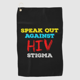 Kampf gegen HIV-Stigma - Aids-Bewusstsein Golfhandtuch