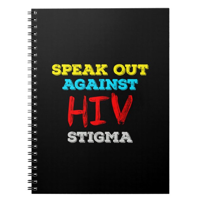 Kampf gegen HIV-Stigma - Aids-Bewusstsein Notizblock (Vorderseite)