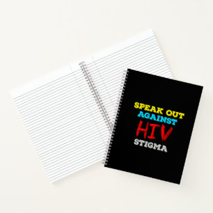 Kampf gegen HIV-Stigma - Aids-Bewusstsein Notizbuch