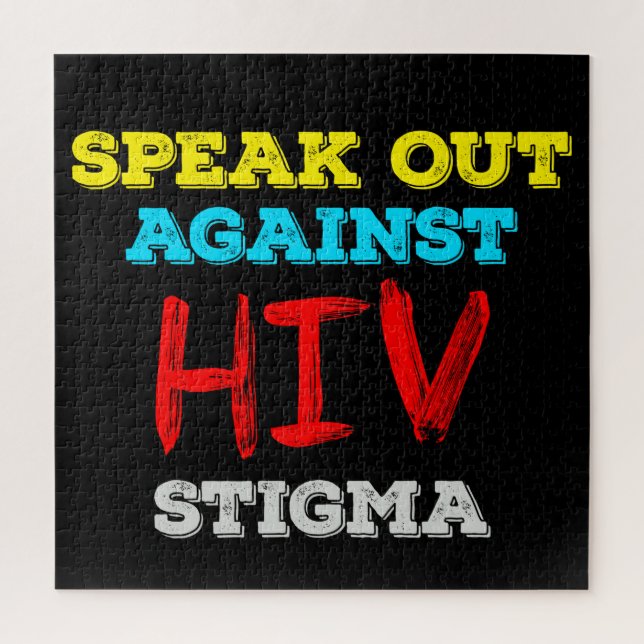 Kampf gegen HIV-Stigma - Aids-Bewusstsein Puzzle (Vertikal)