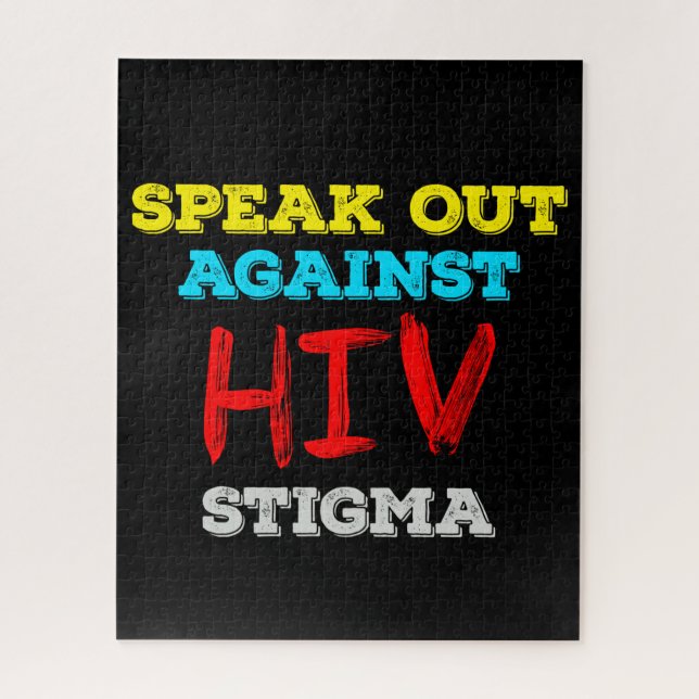 Kampf gegen HIV-Stigma - Aids-Bewusstsein Puzzle (Vertikal)