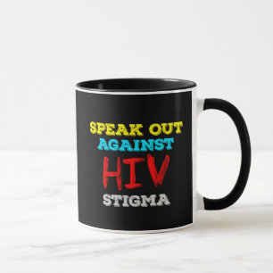 Kampf gegen HIV-Stigma - Aids-Bewusstsein Tasse