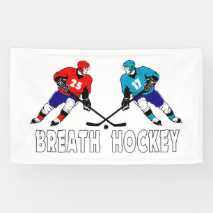 Kampf gegen Hockeyspieler Banner