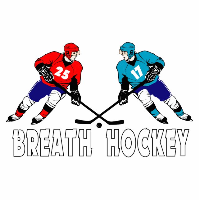 Kampf gegen Hockeyspieler Freistehende Fotoskulptur (Vorne)