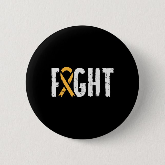 Kampf gegen Kinderkrebs Band Awareness Unterstützu Button (Vorderseite)