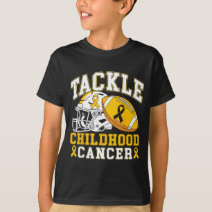 Kampf gegen Krebs im Kindesalter Awareness Footbal T-Shirt