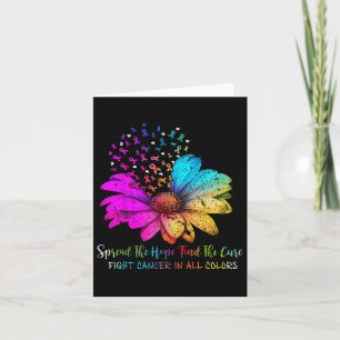 Kampf gegen Krebs in allen Farben verbreiten die H Karte