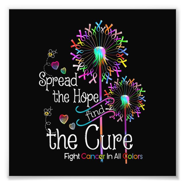 Kampf gegen Krebs in allen und allen Blume von Far Fotodruck (Vorne)