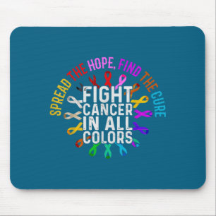 Kampf gegen Krebs in jeder Farbe Illustration Mousepad