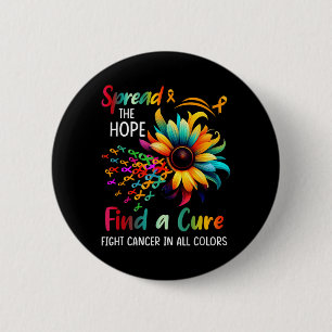 Kampf gegen Krebs in Spread-Hope Find A Sunflower Button