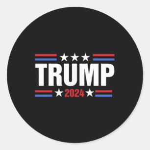 Kampf gegen Legenden Die Trump 2024 nie auf (zweis Runder Aufkleber