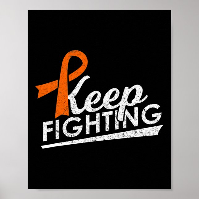 Kampf gegen Leukämie Multiple Sklerose Warrior Poster (Vorne)