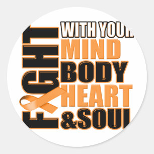 Kampf gegen Leukämie Runder Aufkleber