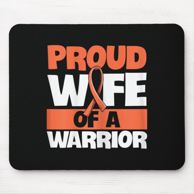Kampf gegen Leukämie Zitat für eine Ehefrau einer  Mousepad (Vorne)