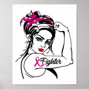 Kampf gegen Rosie Das Riveter-Brustkrebs-Bewusstse Poster