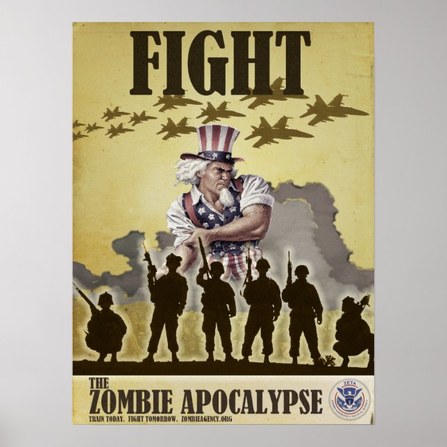Kampf gegen Zombie-Apokalypse-Poster Poster (Vorne)