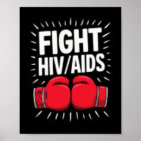 Kampf Hivaid Awareness Red Boxing Handschuhe 1
