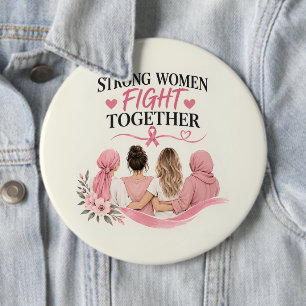 Kampf Hoffnung Heilung Brustkrebsbewusstsein Button