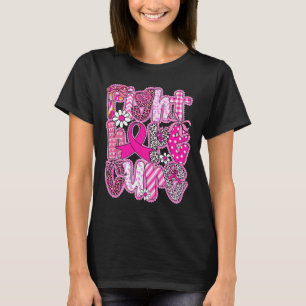 Kampf Hoffnung Heilung rosa Brustkrebs Bewusstsein T-Shirt