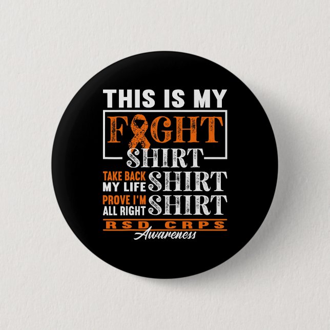 Kampf I Reflex Dystrophy Pain Syndrom RSD CRPS Button (Vorderseite)