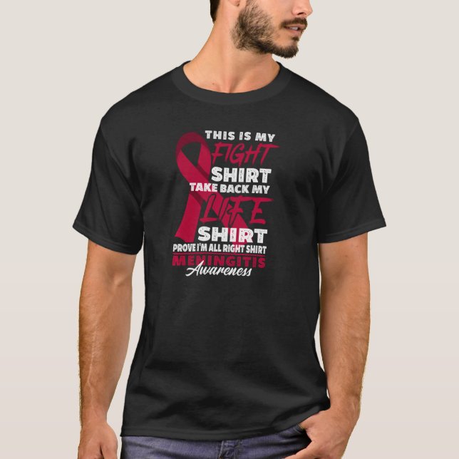 Kampf I virale Bakterielle Meningitis Sensibilisie T-Shirt (Vorderseite)