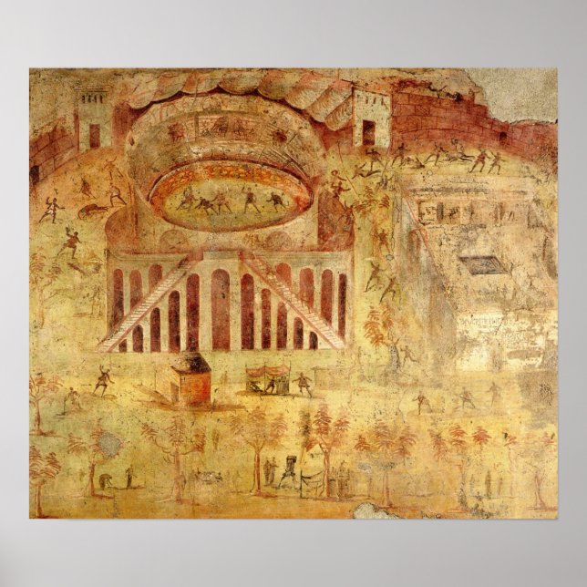 Kampf im Amphitheater Poster (Vorne)