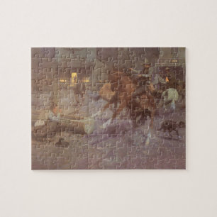 Kampf im Roundup Saloon von Bill Gollings Puzzle