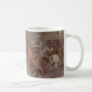 Kampf im Roundup Saloon von Bill Gollings Tasse