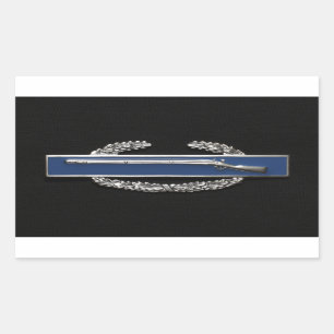 Kampf-Infanterie-Abzeichen (CIB) Rechteckiger Aufkleber