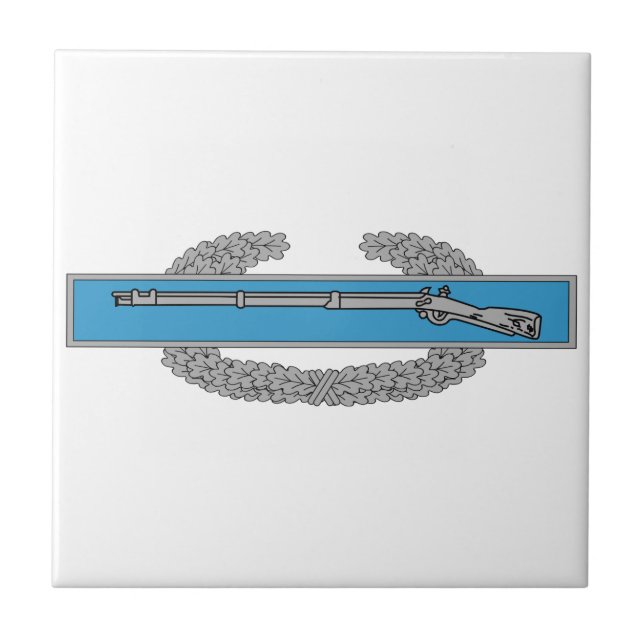 Kampf Infantryman Abzeichen CIB Army Veteran Fliese (Vorderseite)