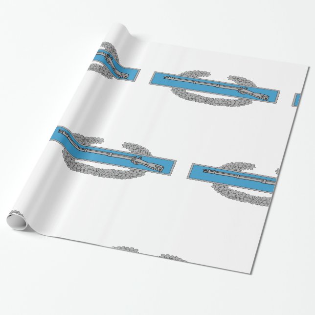 Kampf Infantryman Abzeichen CIB Army Veteran Geschenkpapier (Ungerollt)
