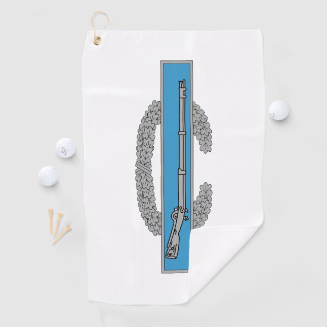 Kampf Infantryman Abzeichen CIB Army Veteran Golfhandtuch (Insitu)