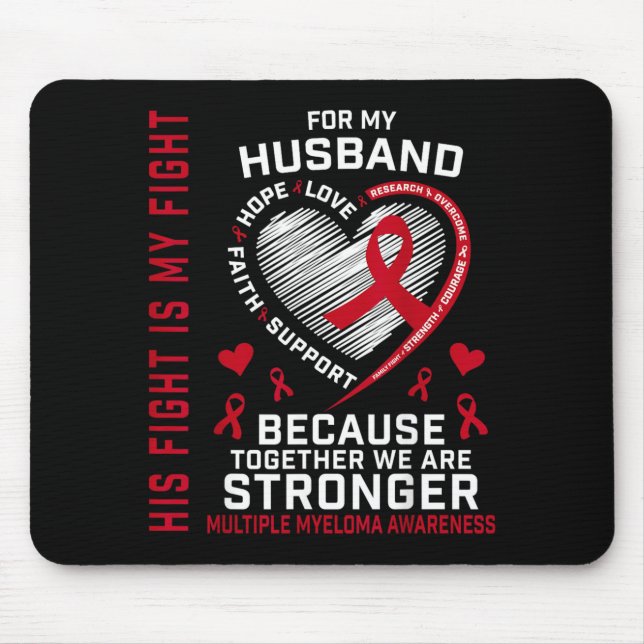 Kampf ist Kampf Melanom-Hautkrebs-Bewusstsein Mousepad (Vorne)