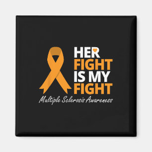 Kampf ist mein Kampf Frau Bewusstsein Orange Ribbo Magnet