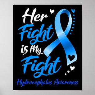 Kampf ist mein Kampf gegen Hydrocephalus Awareness Poster
