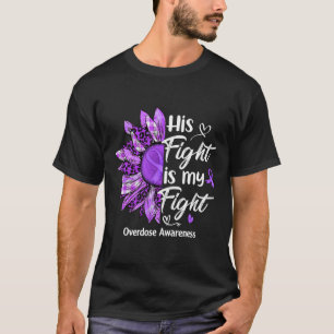 Kampf ist mein Kampf gegen Lila Sonnenblumen Überd T-Shirt