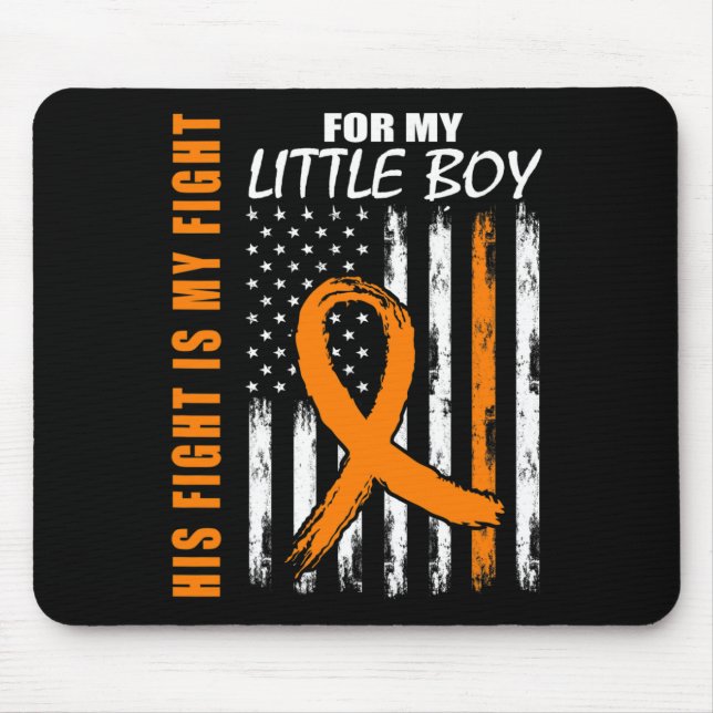 Kampf ist mein Kampf Kleiner Junge Sohn Leukemia A Mousepad (Vorne)