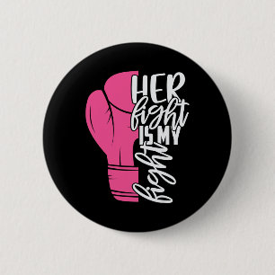 Kampf ist meine Brustkrebs-Bewusstseinsfamilie Button
