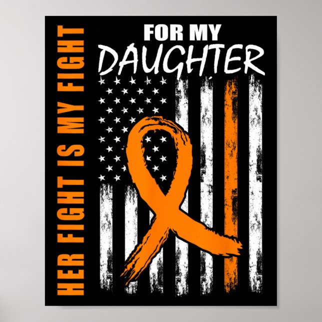 Kampf ist meine Fight Daughter Leukemia Awareness  Poster (Vorne)
