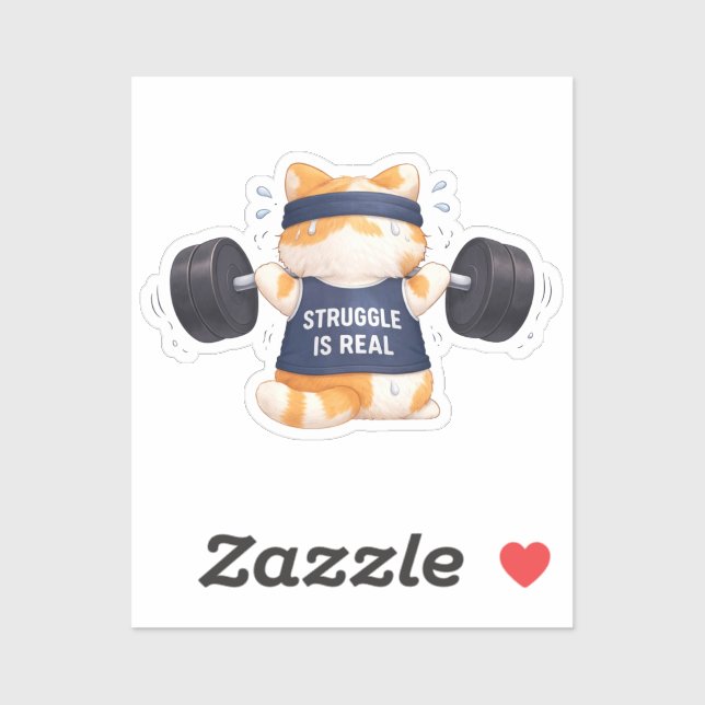 Kampf ist Real Aufkleber (Blatt)