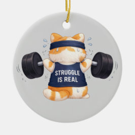 Kampf ist Real Keramik Ornament
