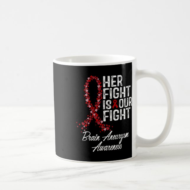Kampf ist unser Kampf gegen das Aneurysma-Bewussts Kaffeetasse (Rechts)