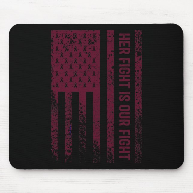 Kampf ist unser Kampf gegen das Aneurysma-Bewussts Mousepad (Vorne)