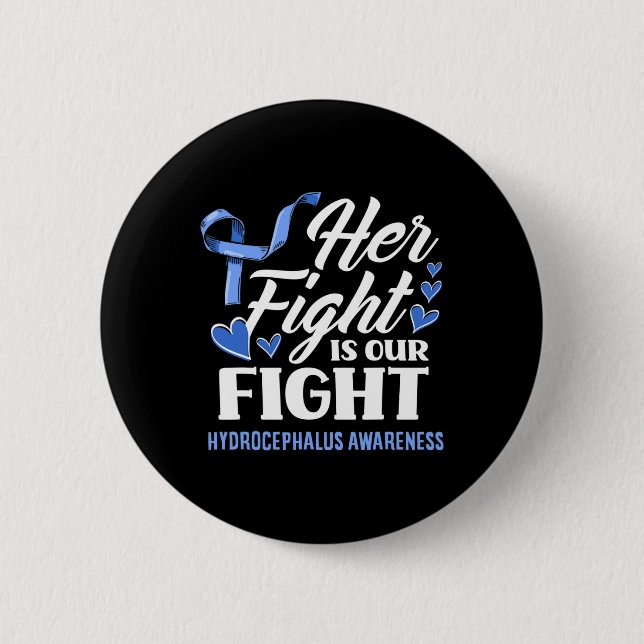 Kampf ist unsere Kampflöte Hydrocephalus Awarenes Button (Vorderseite)