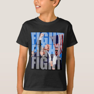 Kampf Kampf Kampf Für Donald Trump 2024 Usa Wahl T-Shirt