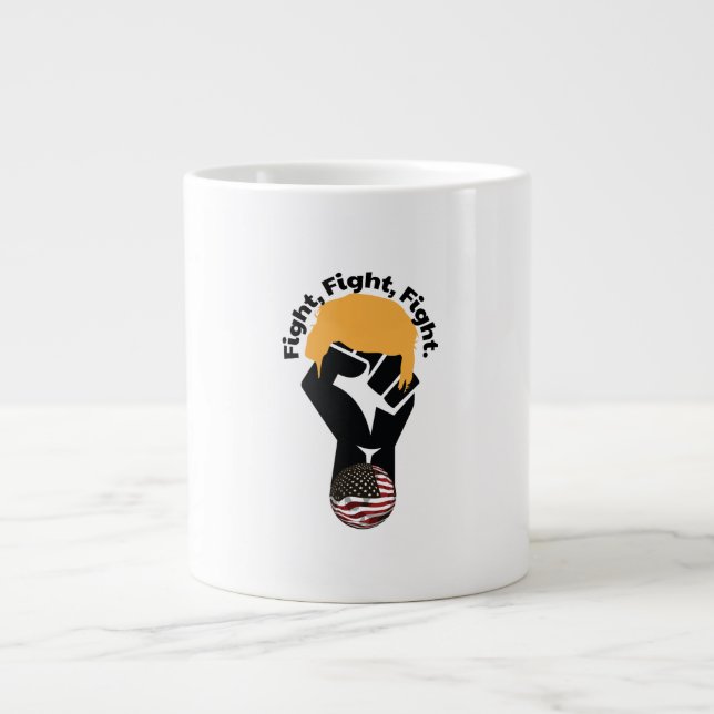 Kampf, Kampf, Kampf Jumbo-Tasse (Vorderseite)