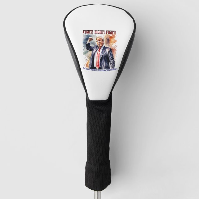 Kampf! Kampf! Kampf! Trump-Legende Golf Headcover (Vorderseite)