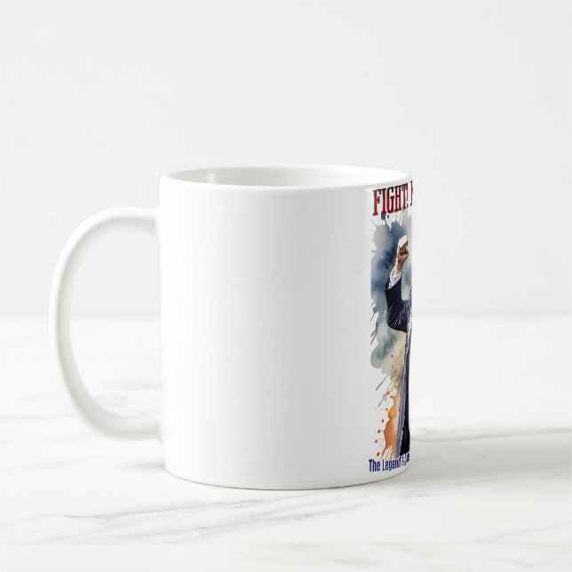 Kampf! Kampf! Kampf! Trump-Legende Kaffeetasse (Links)